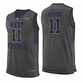 West Virginia Mountaineers 11 D'Angelo Hunter Gray College Basketball Jersey Dzhi,baseball caps,new era cap wholesale,wholesale hats